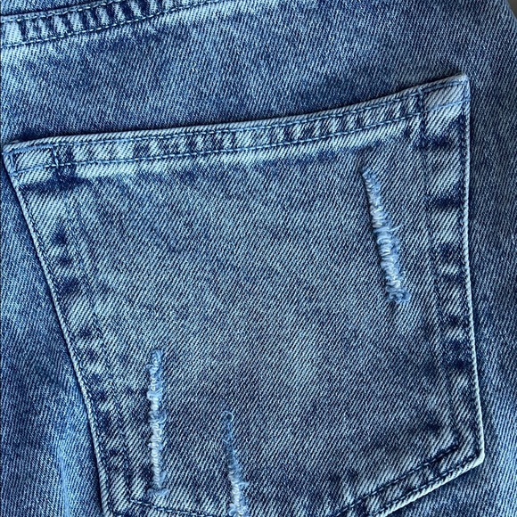 Social Tourist Women's Distressed Blue Jeans - Picture 8 of 12